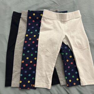 Primary Kids Leggings - Black, Gray, White, Colorful Dots